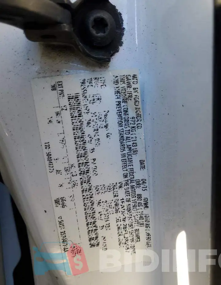 1FADP3K28FL282057 Photo# 12