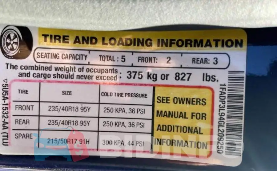 1FADP3L94GL209250 Photo# 10