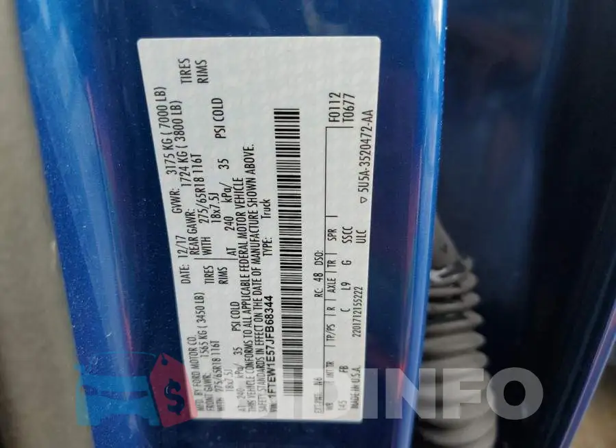 1FTEW1E57JFB68344 Photo# 12