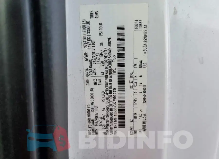 1FTMF1C88GKE59279 Photo# 10