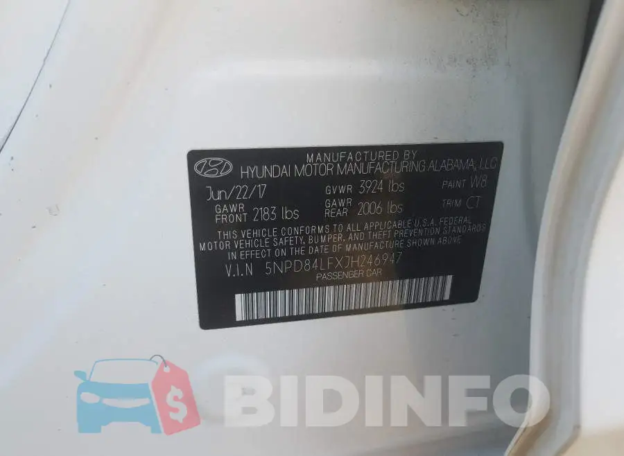 5NPD84LFXJH246947 Photo# 10