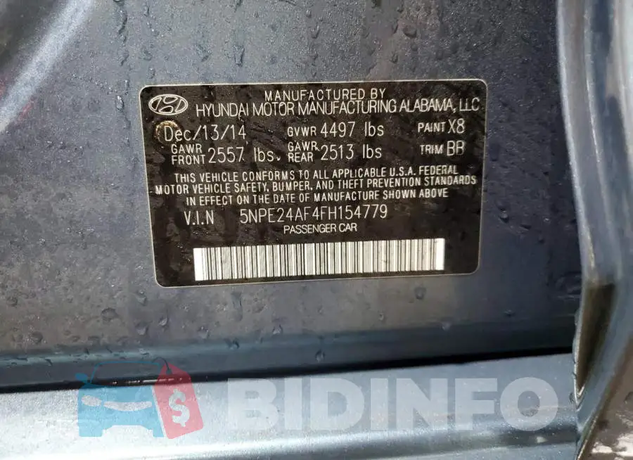 5NPE24AF4FH154779 Photo# 12