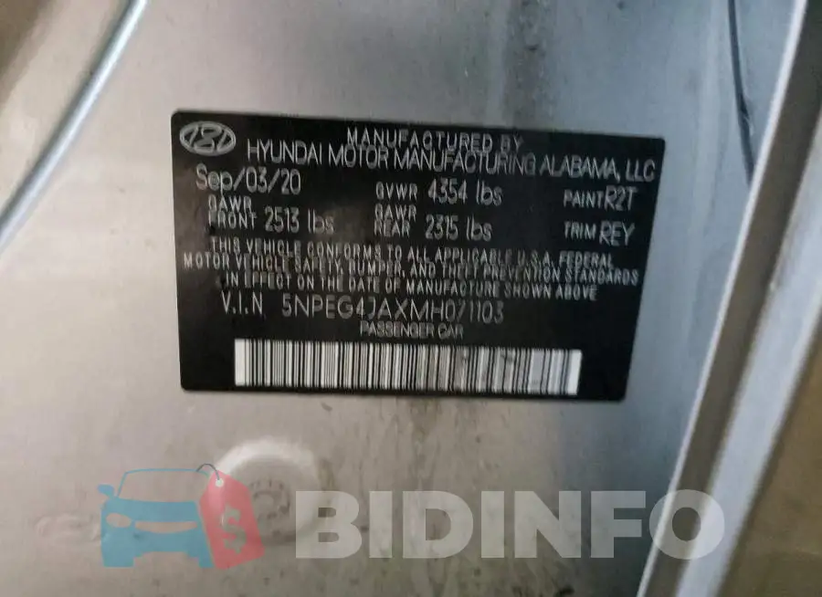 5NPEG4JAXMH071103 Photo# 12