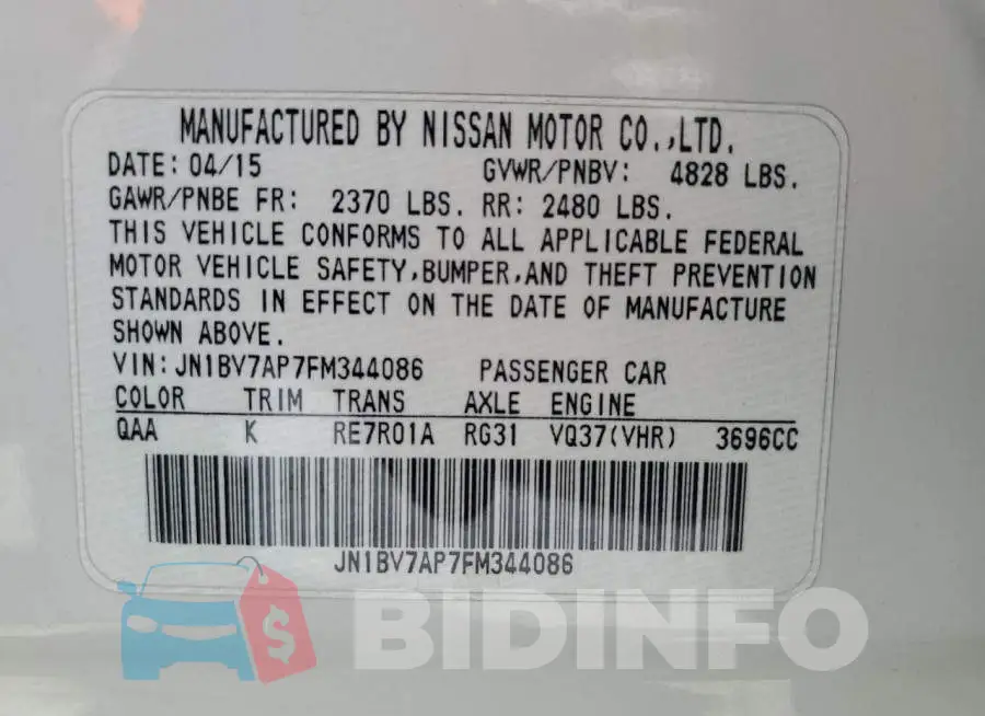 JN1BV7AP7FM344086 Photo# 10