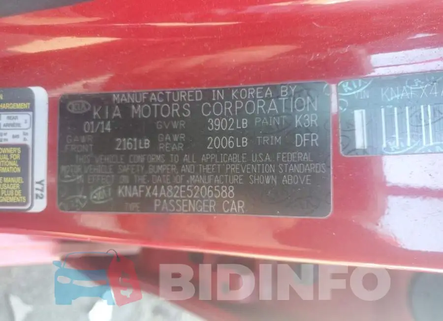 KNAFX4A82E5206588 Photo# 12