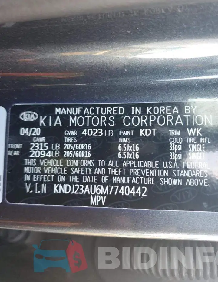 KNDJ23AU6M7740442 Photo# 12