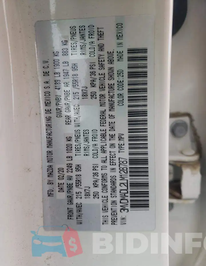3MVDMADL2LM128787 Photo# 10