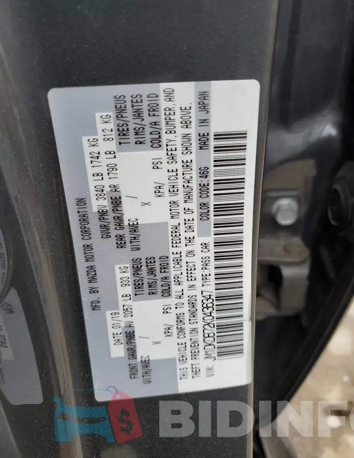 JM1DKDB72K0436347 Photo# 13