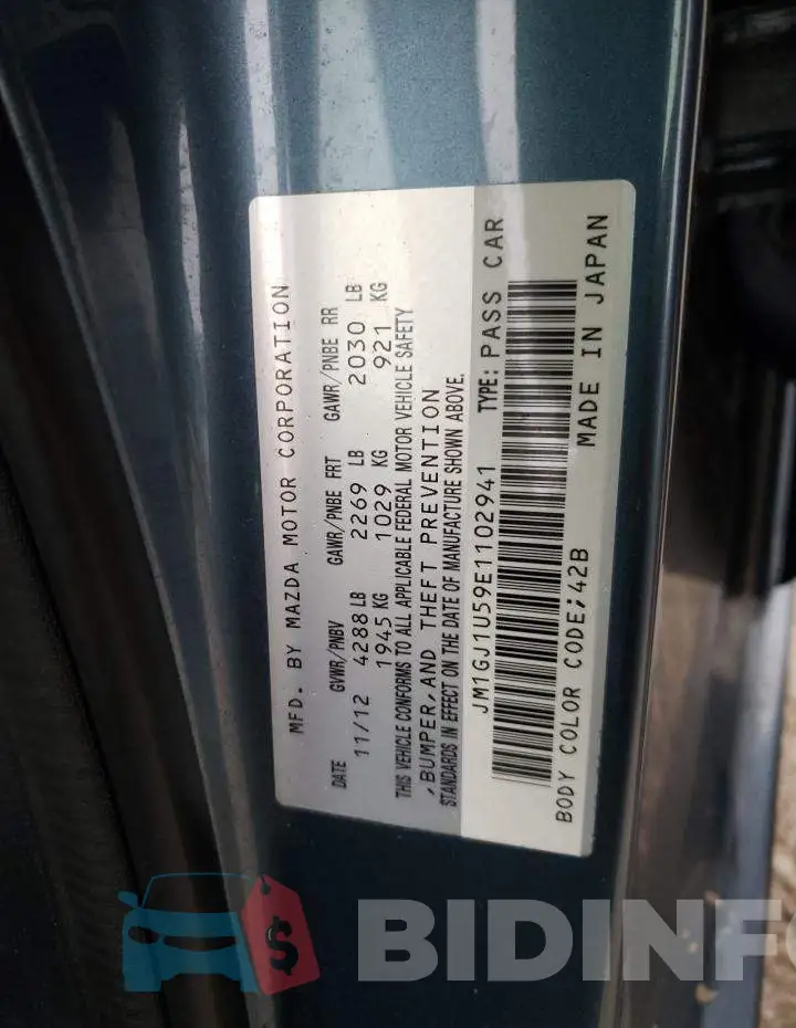 JM1GJ1U59E1102941 Photo# 12