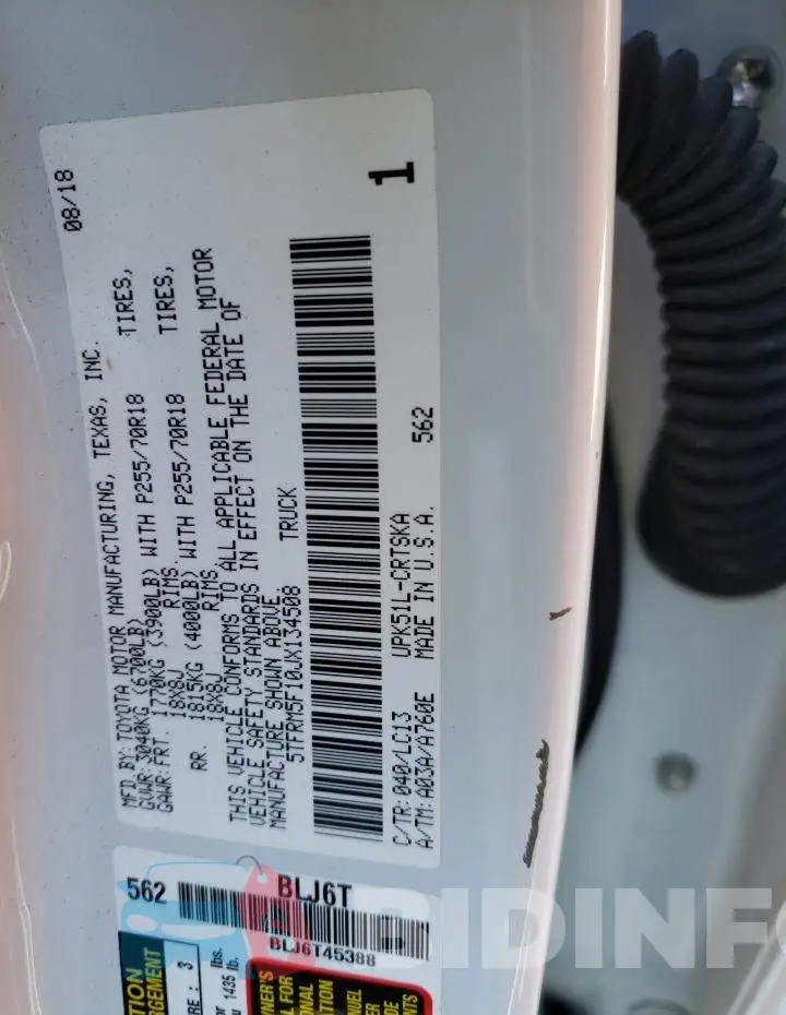 5TFRM5F10JX134508 Photo# 12
