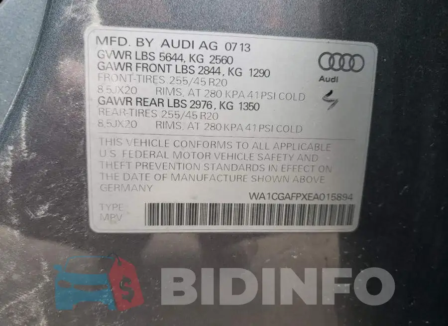 WA1CGAFPXEA015894 Photo# 13