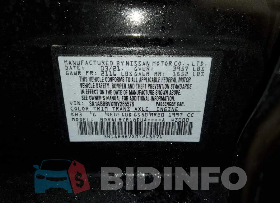 3N1AB8BVXMY265576 Photo# 13