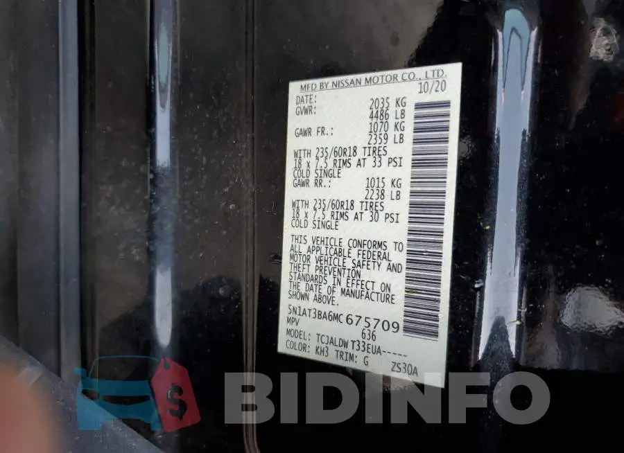 5N1AT3BA6MC675709 Photo# 13