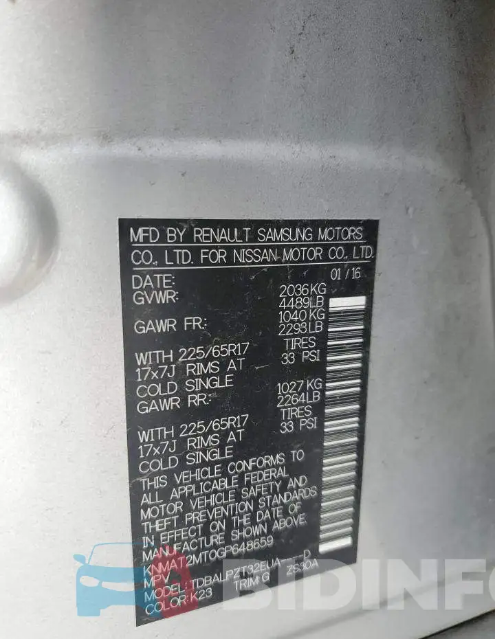 KNMAT2MT0GP648659 Photo# 13