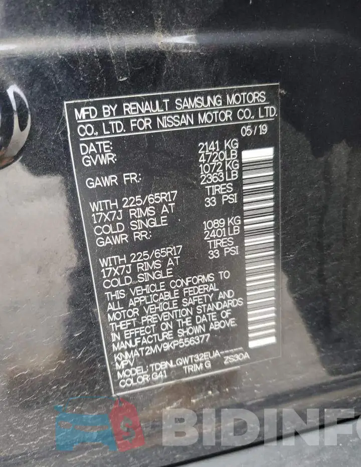 KNMAT2MV9KP556377 Photo# 13