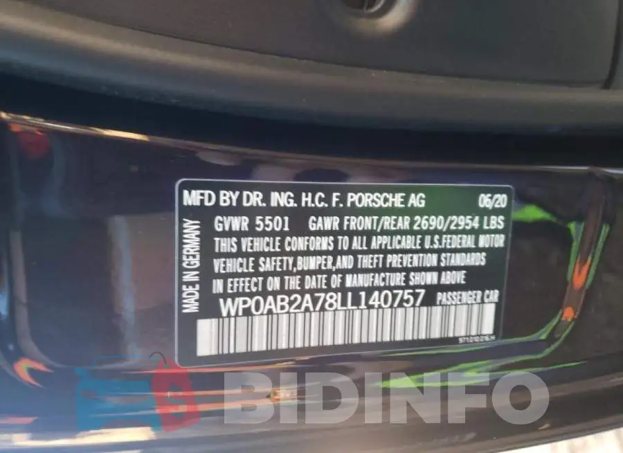 WP0AB2A78LL140757 Photo# 12