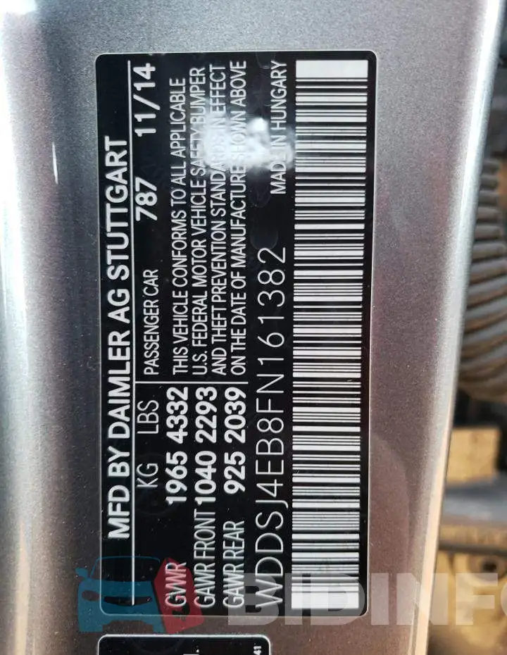 WDDSJ4EB8FN161382 Photo# 13