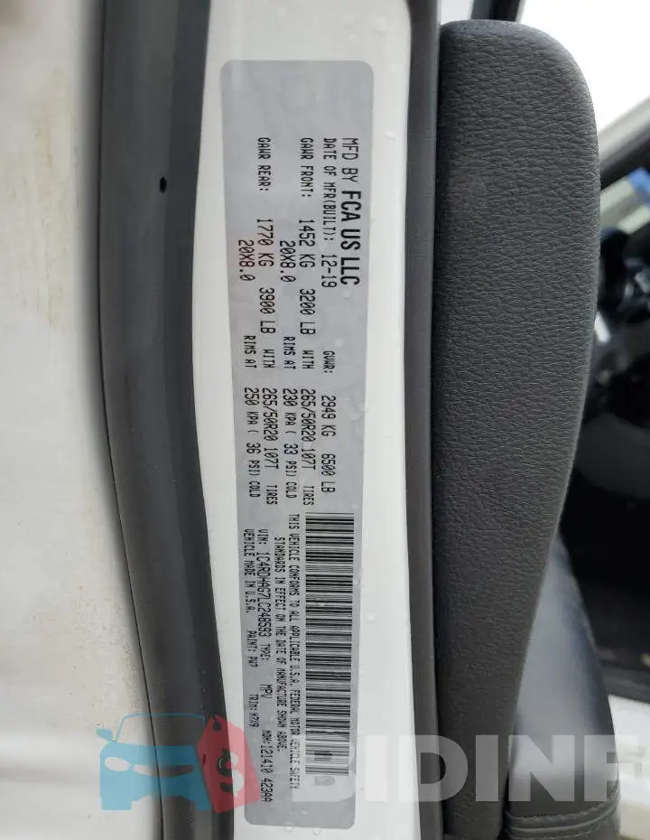 1C4RDHAG7LC248593 Photo# 13