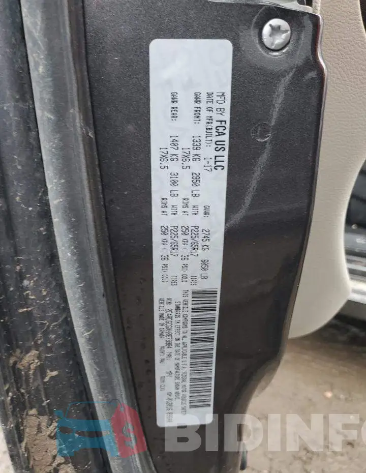 2C4RDGCGXHR679984 Photo# 13