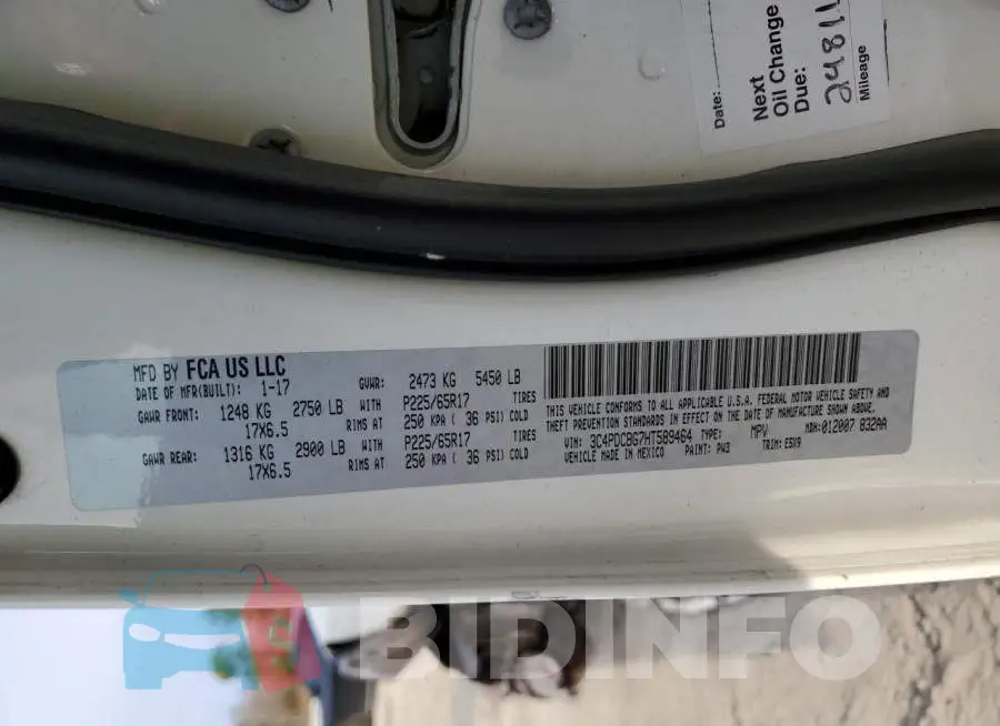 3C4PDCBG7HT589464 Photo# 13