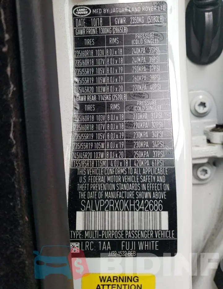 SALVP2RX0KH342686 Photo# 13