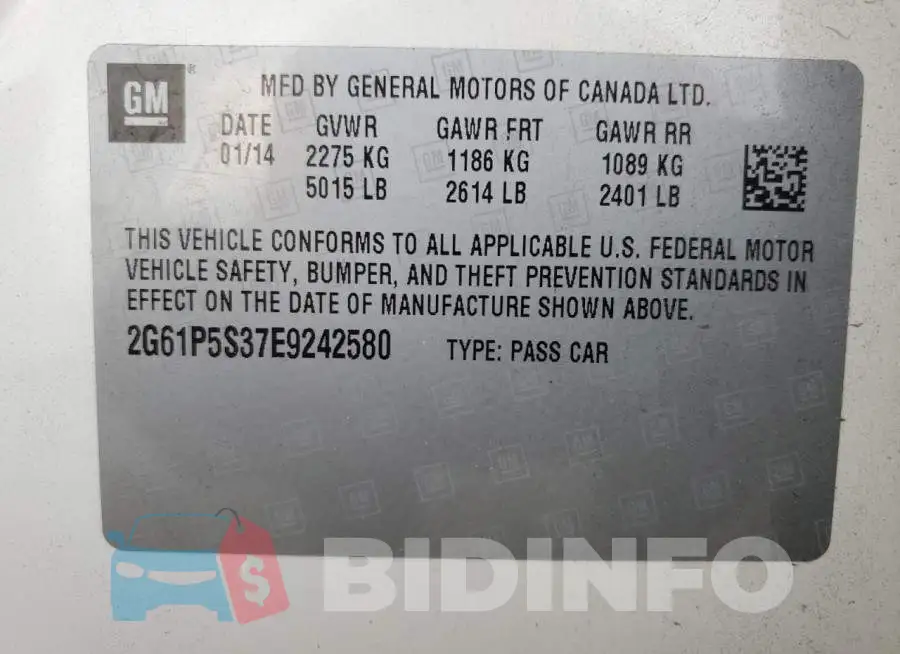 2G61P5S37E9242580 Photo# 12