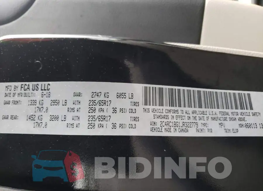 2C4RC1BG1JR322779 Photo# 13