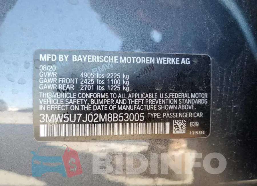3MW5U7J02M8B53005 Photo# 10