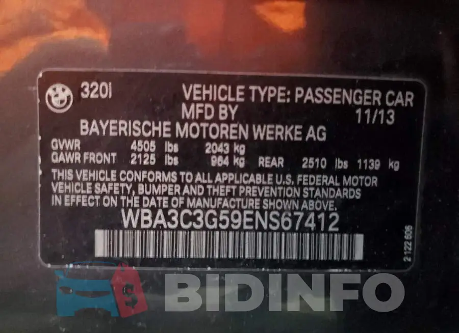 WBA3C3G59ENS67412 Photo# 13