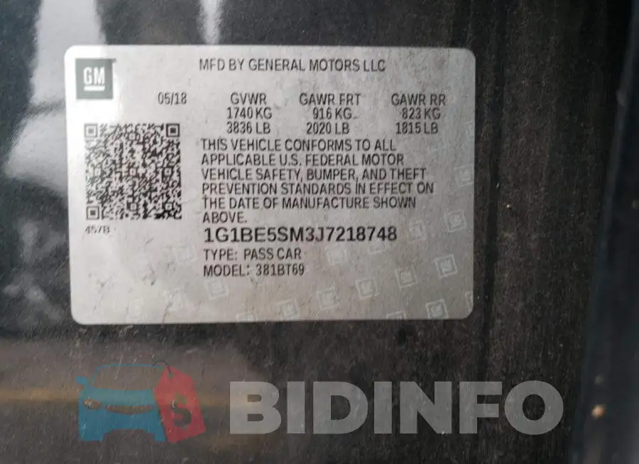 1G1BE5SM3J7218748 Photo# 12