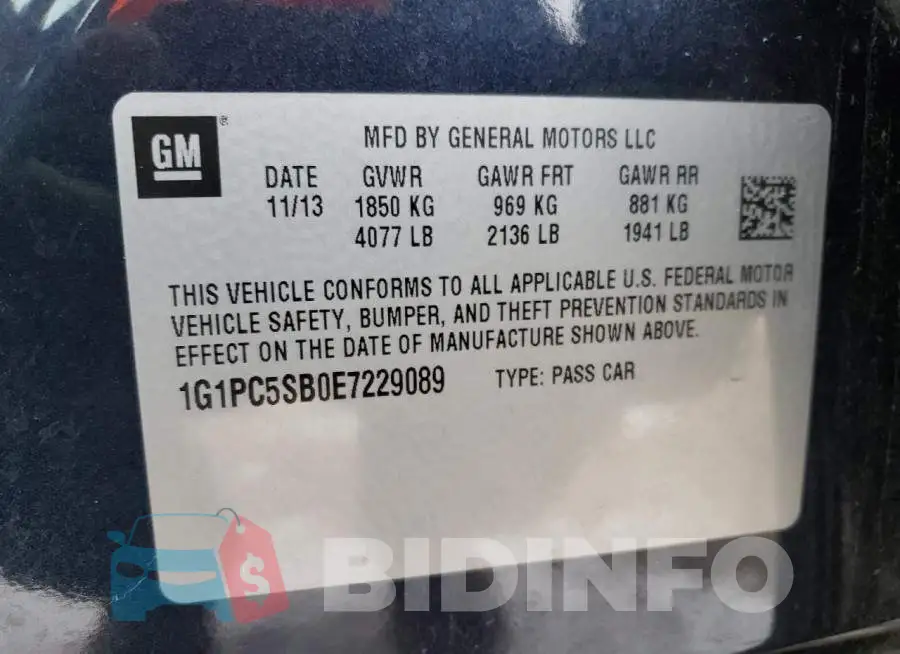 1G1PC5SB0E7229089 Photo# 13