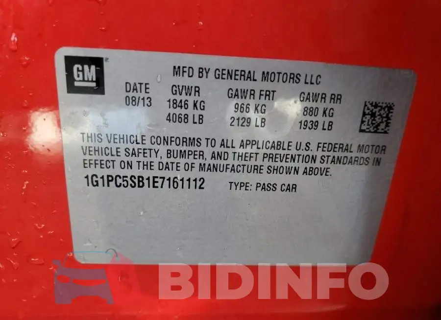 1G1PC5SB1E7161112 Photo# 13