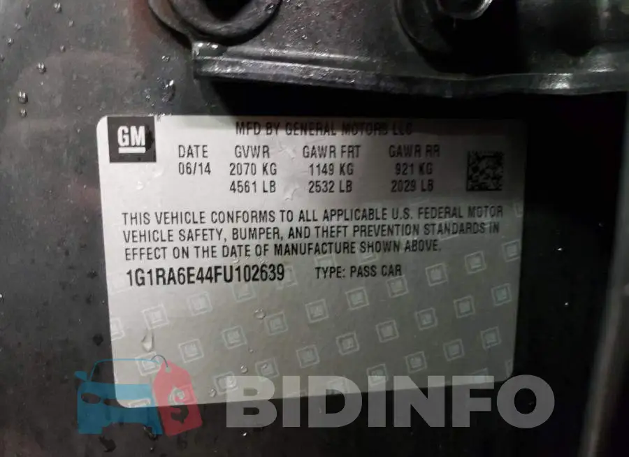1G1RA6E44FU102639 Photo# 12