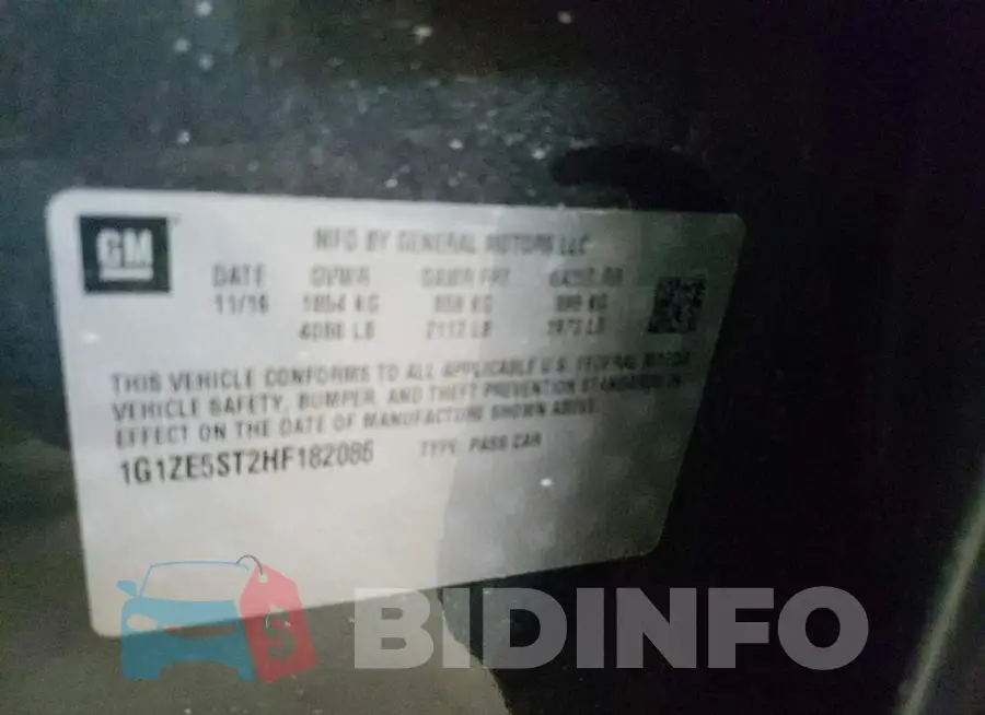 1G1ZE5ST2HF182086 Photo# 10