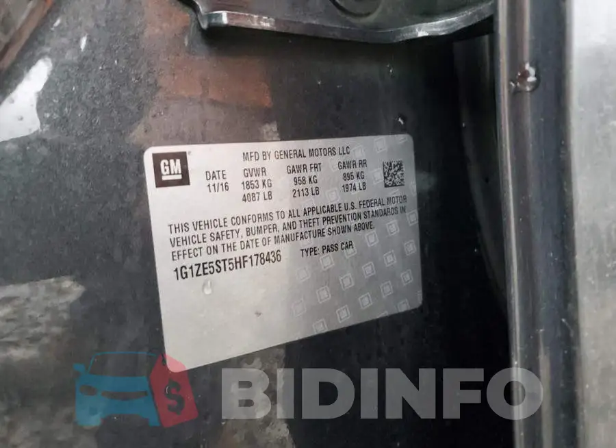 1G1ZE5ST5HF178436 Photo# 13