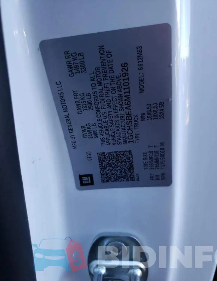 1GCHSBEA6M1101926 Photo# 12