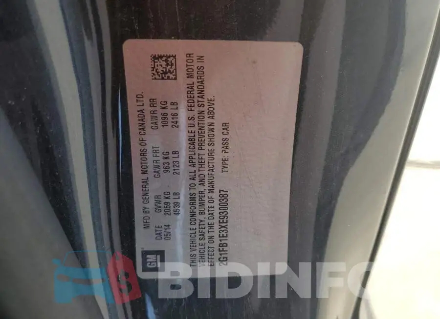 2G1FB1E3XE9300387 Photo# 12
