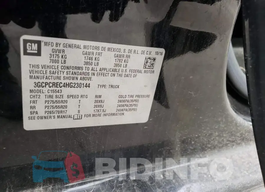 3GCPCREC4HG230144 Photo# 12