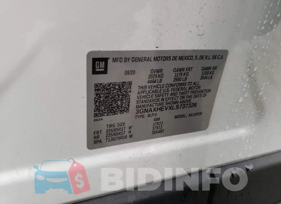3GNAXHEVXLS737326 Photo# 13