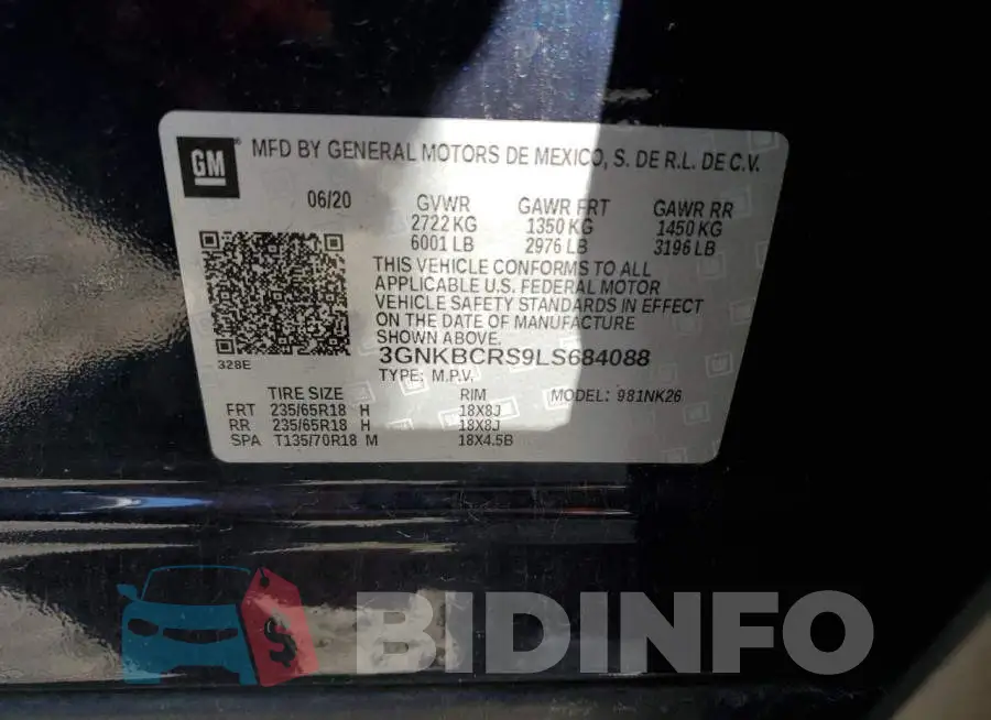 3GNKBCRS9LS684088 Photo# 10