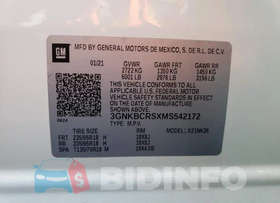 3GNKBCRSXMS542172 Photo# 10