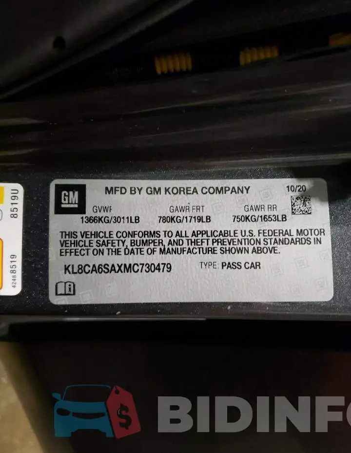 KL8CA6SAXMC730479 Photo# 12