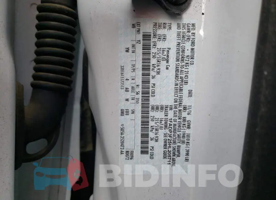 1FADP3F25HL205711 Photo# 12