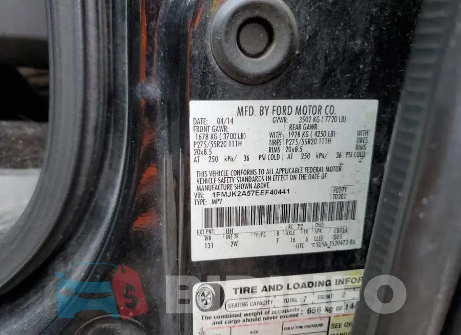 1FMJK2A57EEF40441 Photo# 13