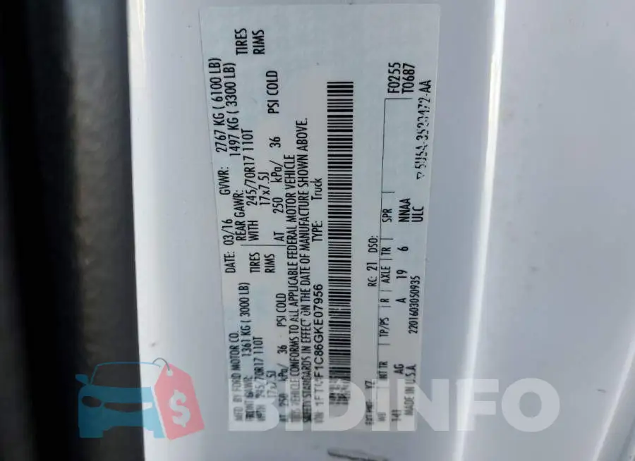 1FTMF1C86GKE07956 Photo# 12