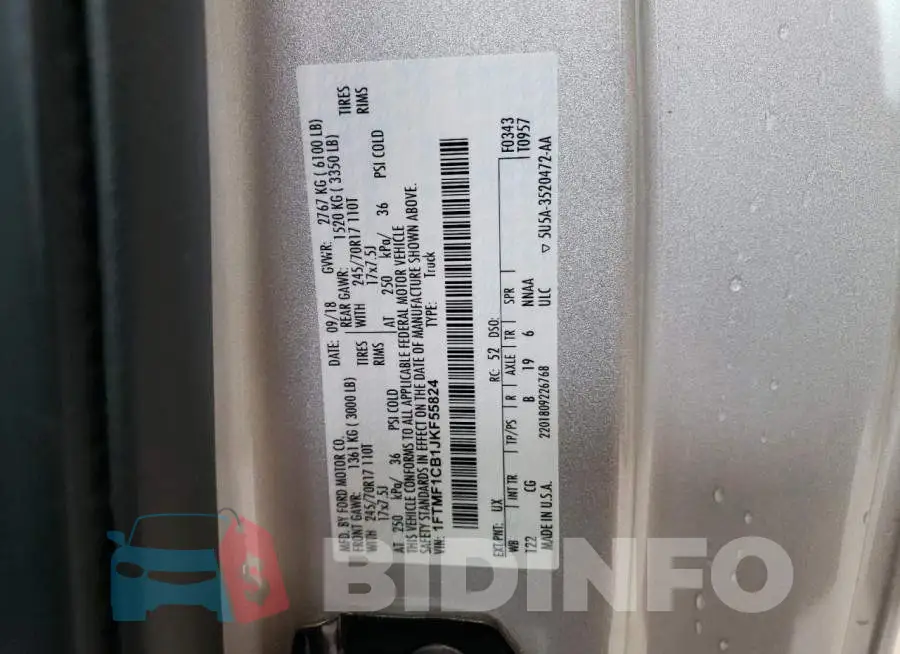 1FTMF1CB1JKF55824 Photo# 12