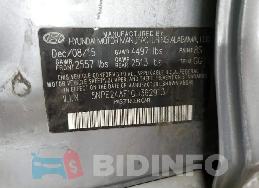 5NPE24AF1GH362913 Photo# 13