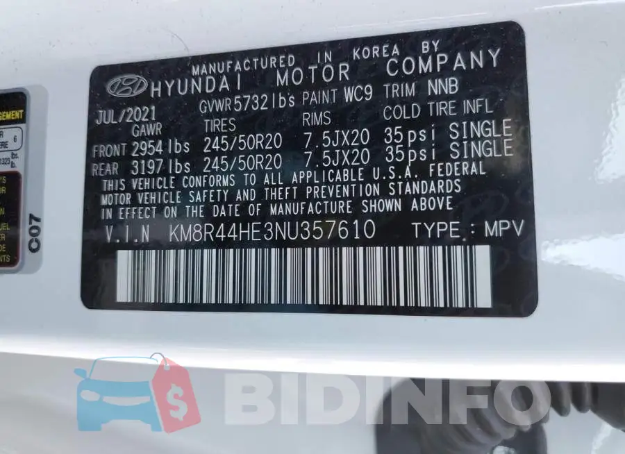 KM8R44HE3NU357610 Photo# 14