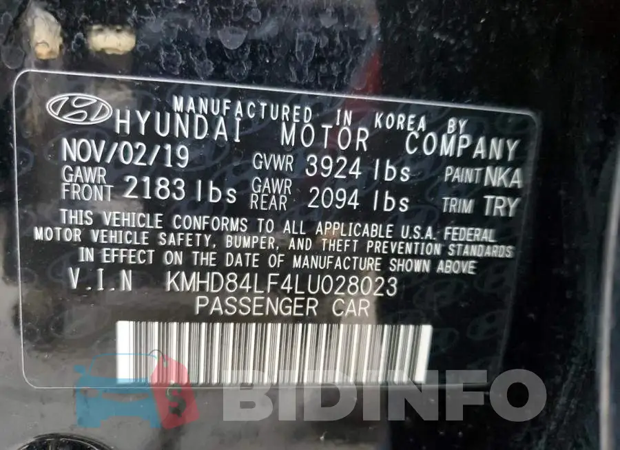 KMHD84LF4LU028023 Photo# 10