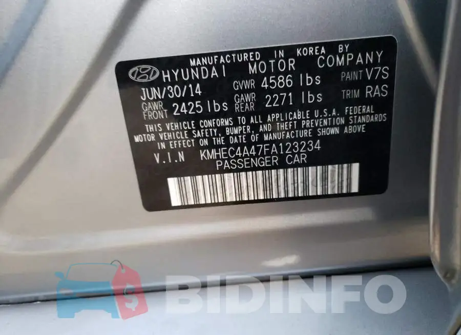 KMHEC4A47FA123234 Photo# 12
